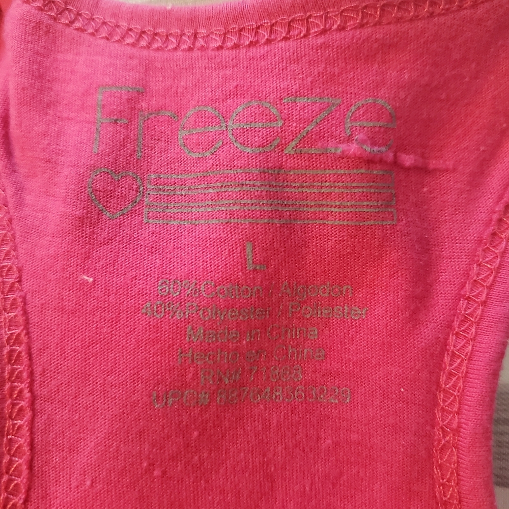 “Drop it like a Squat” Hot Pink Womens Workout Tank Top Shirt By FREEZE LARGE - Picture 4 of 6